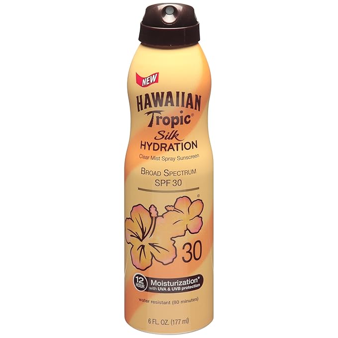 Hawaiian Tropic Silk Hydration Spf#30 Continuous Spray 6oz (3 Pack)