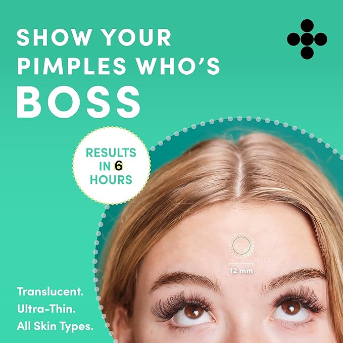 Dots for Spots Pimple Patches For Face - Fast Acting, Translucent Hydrocolloid Zit Patches that Unclog Pores Korean Skin Care - Vegan, Cruelty Free - (60 count)
