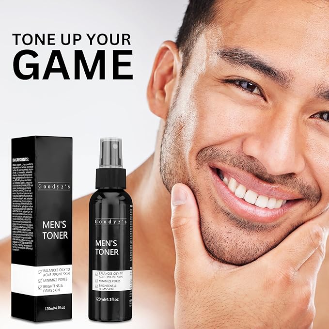 GOODY 2'S Men's Balancing Face Toner – Natural & Organic Alcohol-Free Facial Toner for Hydrating & Refreshing Skin