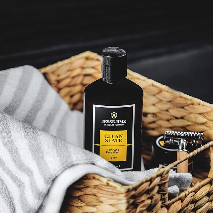 Clean Slate Purifying Face Wash and Toner for Men - Deep Cleans Skin and Tightens Pores Without Overdrying