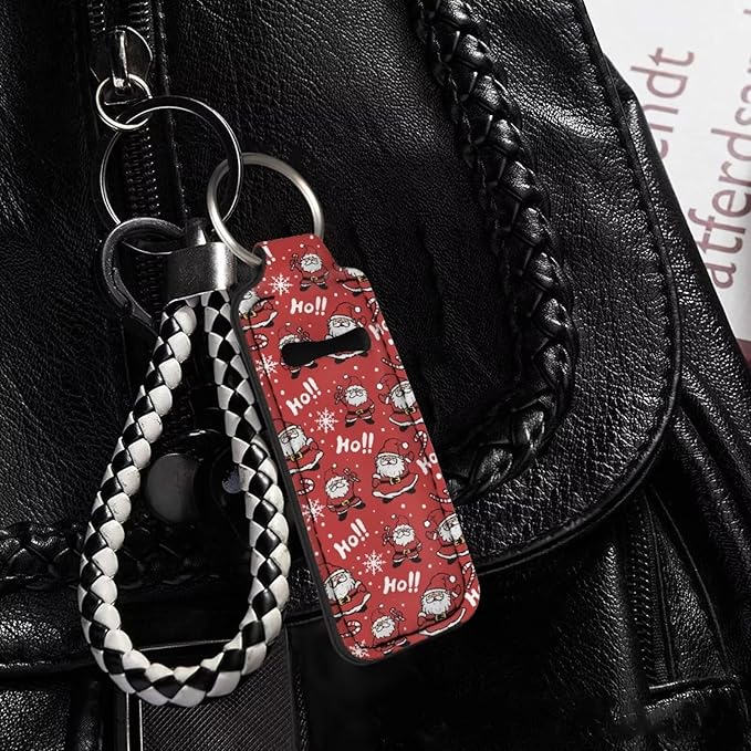 Lipstick Holder Keychain, Cute Keychains for Lip Balm Holder, Neoprene Lipstick Sleeve Pouch for Women Men Teens