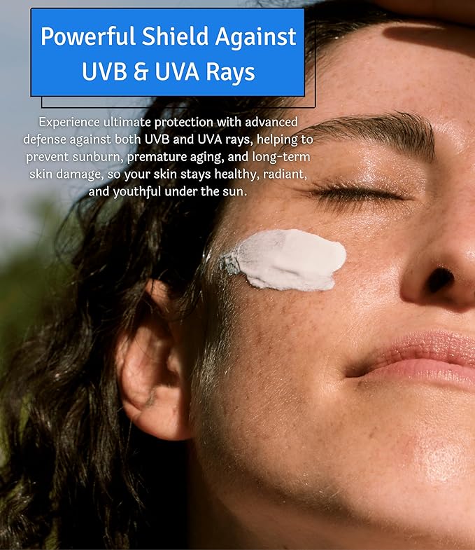 SPF 50+ Sunscreen Lotion, Formulated For Sensitive Skin. PA+++ UVA/UVB Protection Against Sunburn. Sweat And Water Resistant Upto 80 Minutes. Trusted and Recommended by Dermatologists.