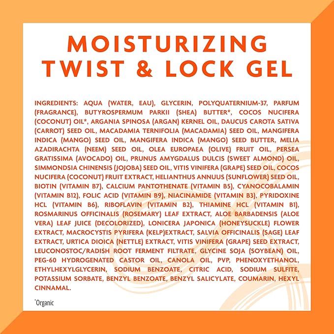 Cantu Shea Butter For Natural Hair Moisturizing Twist & Lock Gel,13 Ounce (07005-12/3EU),(Pack of 2)