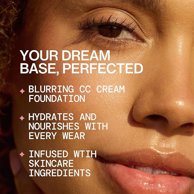 Pacifica Ultra CC Cream Radiant Foundation SPF 17 - Warm/Medium – Medium Coverage Color Correcting Cream, Dewy Finish, Mineral SPF, 1 oz