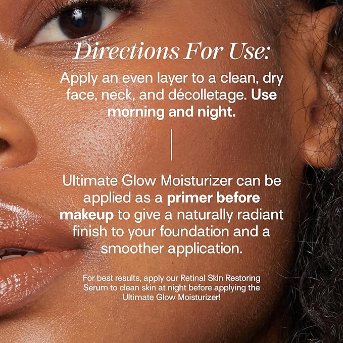 Ultimate Glow Moisturizer with Peptides, Ceramides, Hyaluronic Acid, & Niacinamide, Face Moisturizer for Dry, Stressed & Dull Skin