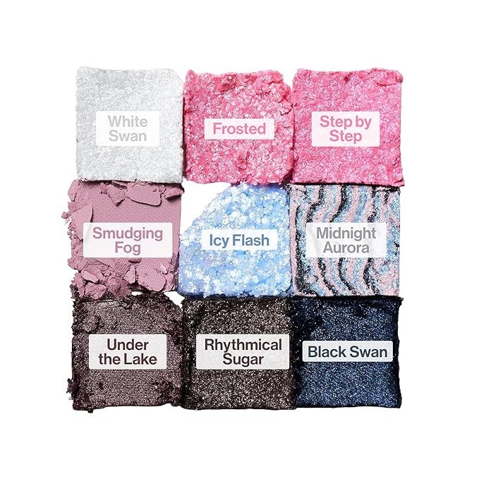 UNLEASHIA Glitterpedia Eye Shadow |Palette|Eye Makeup|Point Makeup Vegan|Cosmetics|Korean Cosmetics|Daily|matte|glitter|shimmer|pearl|daily|party|sparkling… (No.8 All of Dancing Swan)