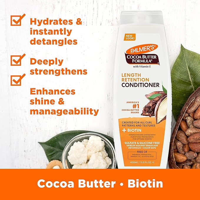 Palmer's Cocoa Butter & Biotin Length Retention Conditioner, 13.5 Ounce