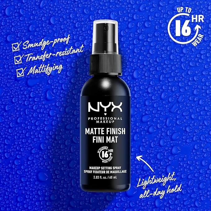 NYX PROFESSIONAL MAKEUP Makeup Setting Spray Duo Holiday Gift Set - Matte Finish, Long-Lasting Face Mist for up to 16HR Wear, Vegan Formula (Full Size Duo)