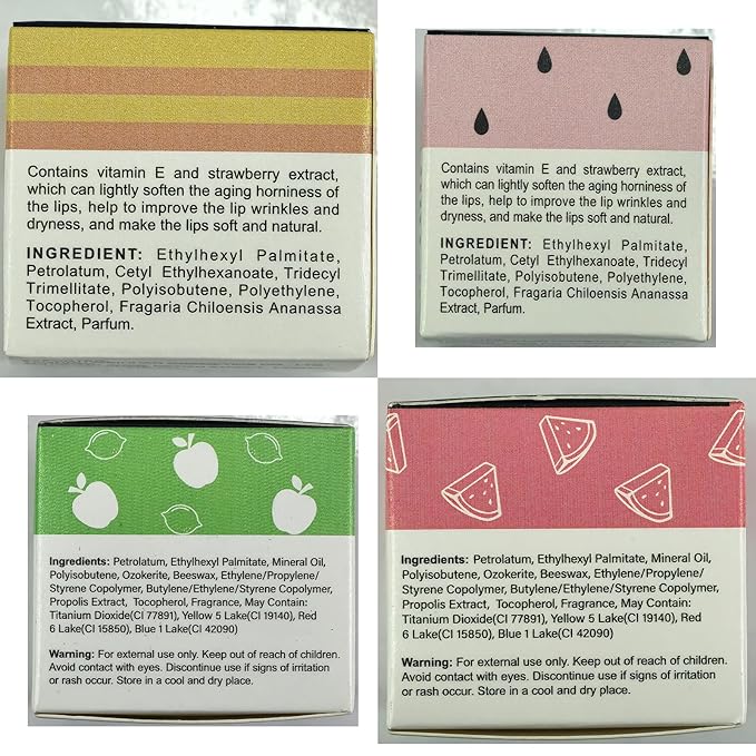 3 PCS Bee Lip Balm Lip Mask Honey Pot, Mothers Day Gifts, Honey & Strawberry & Watermelon Lip Sleeping Mask Overnight Moisturizing Honey Lip Balm, Teacher Appreciation Gifts, Easter Basket Stuffers