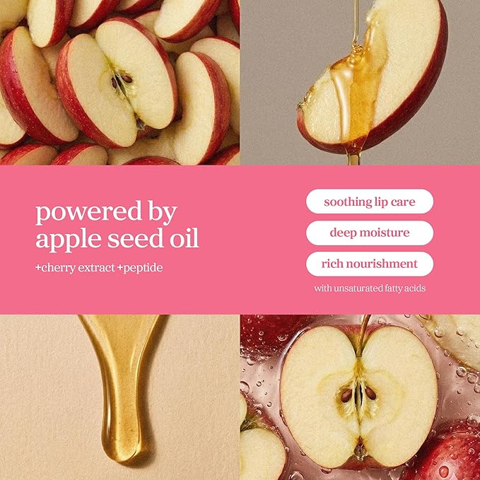 NOONI Korean Lip Oil - Applecherry | Long-Lasting, Moisturizing, Plumping, Revitalizing for Dry Lips, Waterproof, No Peel Off, Hydrating Lip Stain, Stocking Stuffers, Trendy Stuff, 0.12 FL Oz