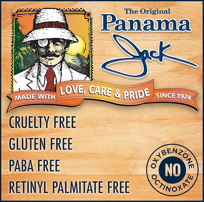 Panama Jack Amplifier Suntan Oil - Contains No Sunscreen Protection (0 SPF), Light Formula with Exotic Oils, Fruit and Nut Extracts, Tropical Fragrance, 8 FL OZ (Pack of 6)