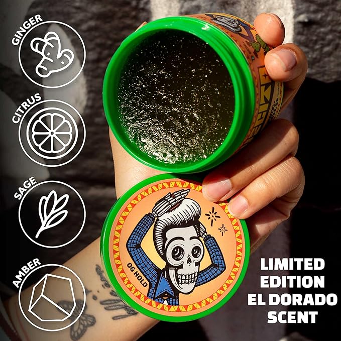 Suavecito Pomade Spring Edition Original Hold For Men 4 oz, 1 Pack - Medium Shine Water Based Wax Like Flake Free Hair Gel - Easy To Wash Out - All Day Hold For All Hairstyles - El Dorado scent
