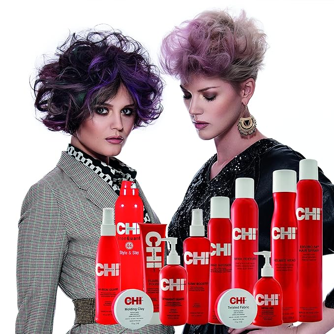 CHI Volume Booster Liquid Bodifying Glaze,Flexible Hold For Volume,Body,& Thicker-Looking Hair,Sulfate & Paraben-Free,8 Oz,(Pack of 2)