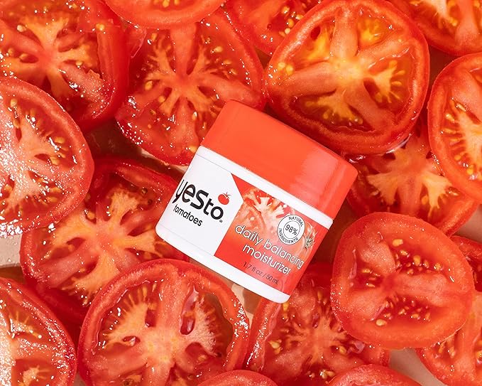 Yes To Tomatoes Daily Balancing Moisturizer & Tomatoes Detoxifying Overnight Moisturizer, Blemish Fighting Formula That Recharge Skin With Antioxidants, Natural Vegan & Cruelty Free, 1.7 Fl Oz
