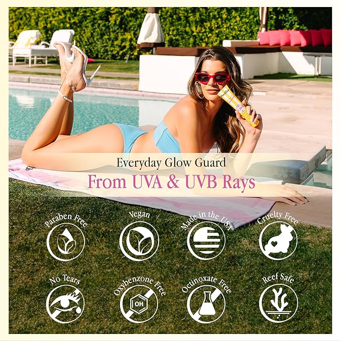 PoolBar SPF 30 Hydrating Mineral Body Sunscreen Cream for Women and Men Skin Care - Coconut Vanilla Scent Sun Care, Vegan and Water Resistant, Broad Spectrum Sunscreen, 140 ml (4.7 Fl. Oz) (Pack of 3)