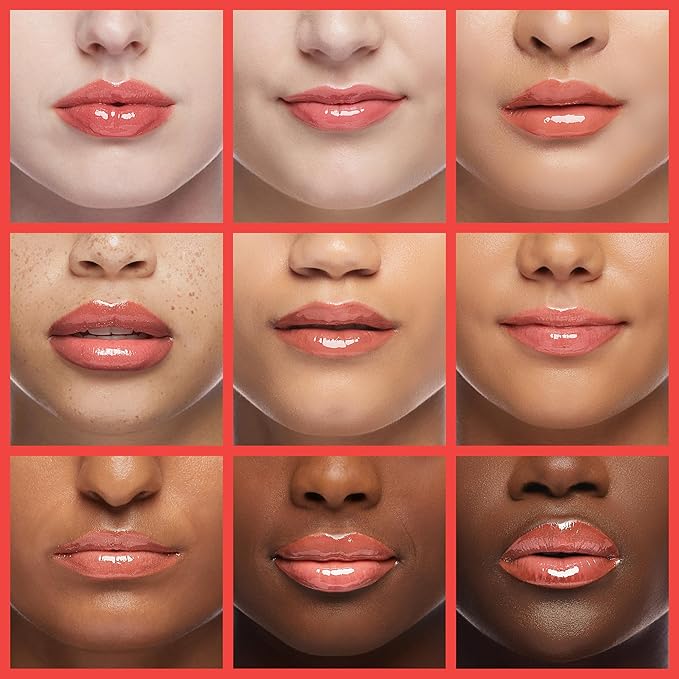 KEYBO Lip Plumper Dotom Lip Plus 16 Colors, 3 Steps Extreme Plumping Clear Lip Gloss by Essence Lip Care Oil & 16 Color Tints from Korean Makeup (04. Summer Tangerine)