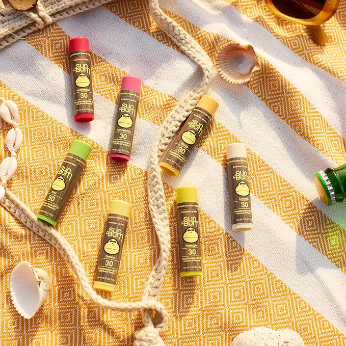 Sun Bum SPF 30 Sunscreen Lip Balm | Vegan and Cruelty Free Broad Spectrum UVA/UVB Lip Care with Aloe and Vitamin E for Moisturized Lips | Watermelon Flavor |.15 oz