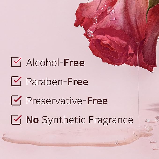 [USDA Certified] TheAromaShop Organic Rose Toner atonanda Chemical-Free Moisturizing Soothing 100% Natural Face Toner Sensitive Irritated Skin Pure Rose Oil Clean Beauty – 3.38 Fl Oz
