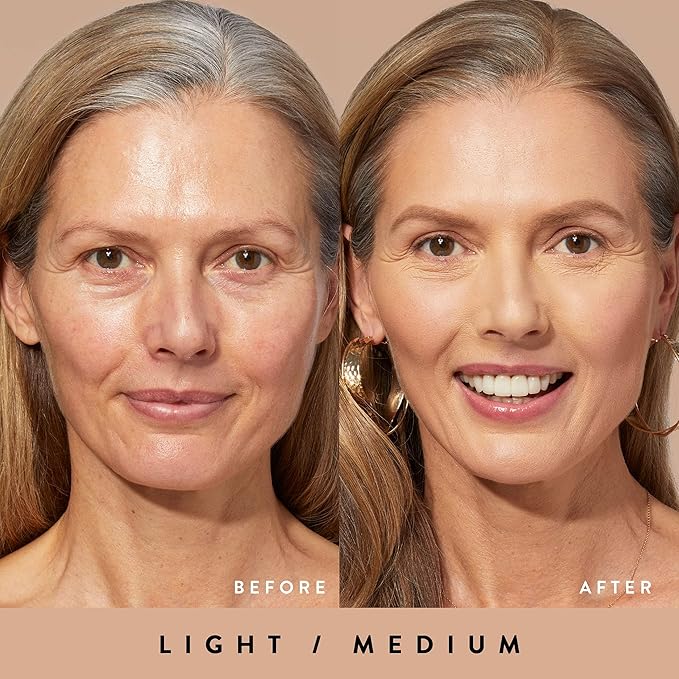 LAURA GELLER NEW YORK Quench-n-Tint Tinted Moisturizer - Sheer to Light Buildable Coverage - Natural Glow Finish - Lightweight Formula with Hyaluronic Acid, 03 Light/Medium