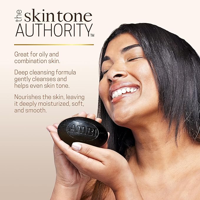Ambi Even & Clear Intense Clarifying Toner, 8 Ounce & African Black Soap Face & Body Bar, 5.3 Ounce Bundle