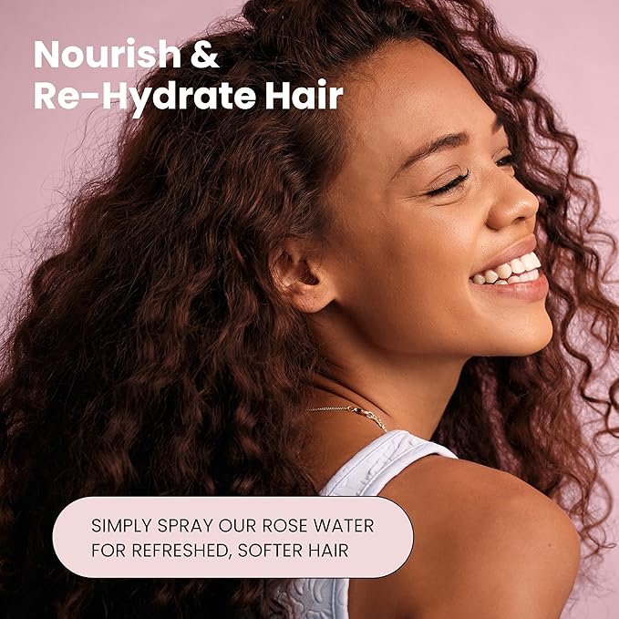 Rose Water Face Mist Duo – Organic Rosewater Spray & Anti-Aging Facial Toner with Matrixyl 3000, Aloe & Hyaluronic Acid – Hydrating, Alcohol-Free, 2-Pack