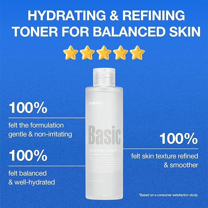 Moisture Toner – pH Balancing Hydrating Peptide Facial Toner for Sensitive Skin, Preps & Supports Barrier | 200ml / 6.76 fl oz