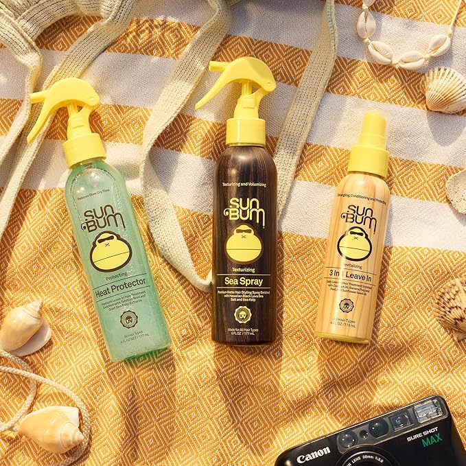 Sun Bum Sea Spray | Texturizing and Volumizing Sea Salt Spray | UV Protection With a Matte Finish | Medium Hold | For All Hair Types | 6 FL OZ Bottle | Texturizing, Volumizing, UV Protection, Matte Finish, All Hair Types, 6 FL OZ