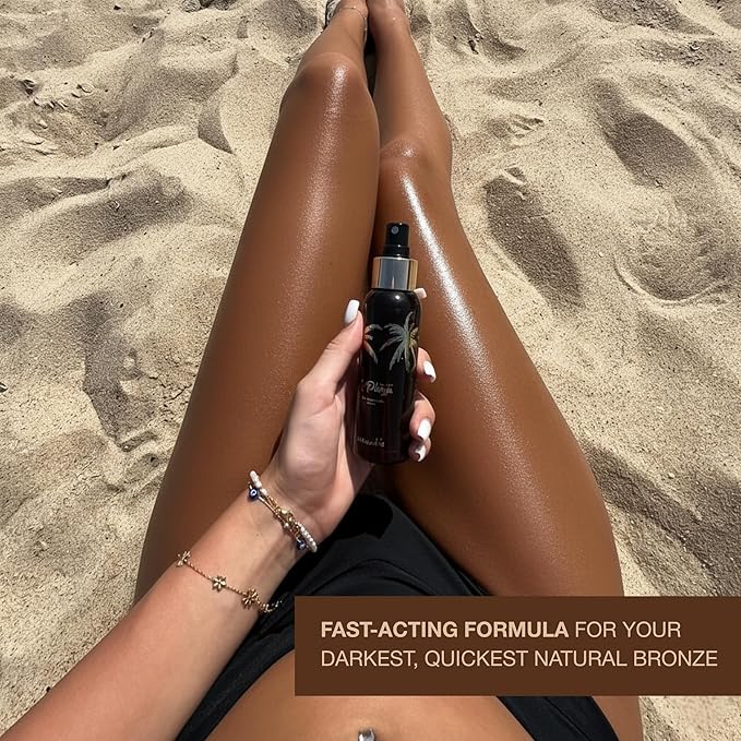 Onyx Dry Tanning Oil Intensifier - La Playa Enhancer for Sun and Tanning Beds | Fast-Absorbing Dry Oil for Face & Body | Quick-Drying, Lightweight Hydration | 3.38 Fl Oz