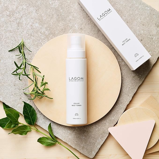 LAGOM Cellus Mist Toner, Face Moisturizer, Skin Barrier Strenghtening Hydration Spray, pH Protection, Alcohol-Free, Zero-Irritation for Sensitive Skin 4.05 fl. oz.