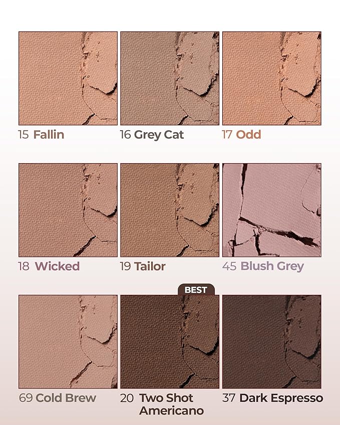 HOLIKA HOLIKA My Fave Piece Eye Shadow 16 Grey Cat - Korean Eye Makeup with Buttery Texture, Matte to Shimmer Formula, Smooth Blendable Pigmented Colors, Luxurious Finish for All-Day Wear