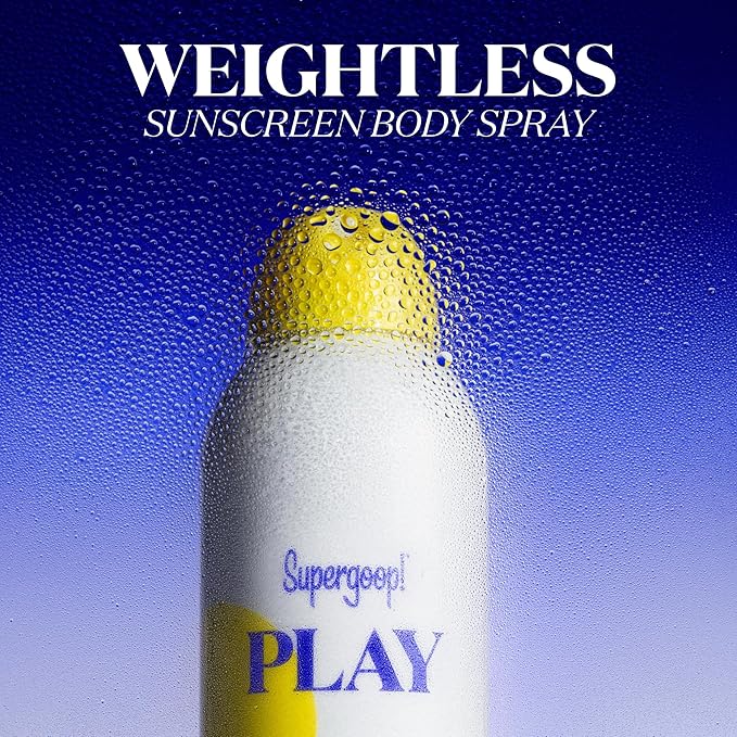 Supergoop! PLAY SPF 50 Antioxidant Body Mist w/Vitamin C - 3 fl oz, 2 Pack - Broad Spectrum Sunscreen Spray - Great for Active Days | w/Vitamin C, for Sensitive Skin