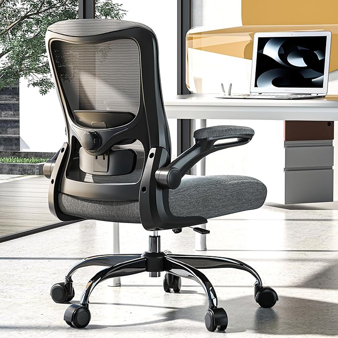 Ergonomic Office Chair - High Back Desk Chair with Adjustable Lumbar Support, Breathable Mesh Back, 330LBS Capacity, Easy Assembly, for Home Office Executive Computer Task