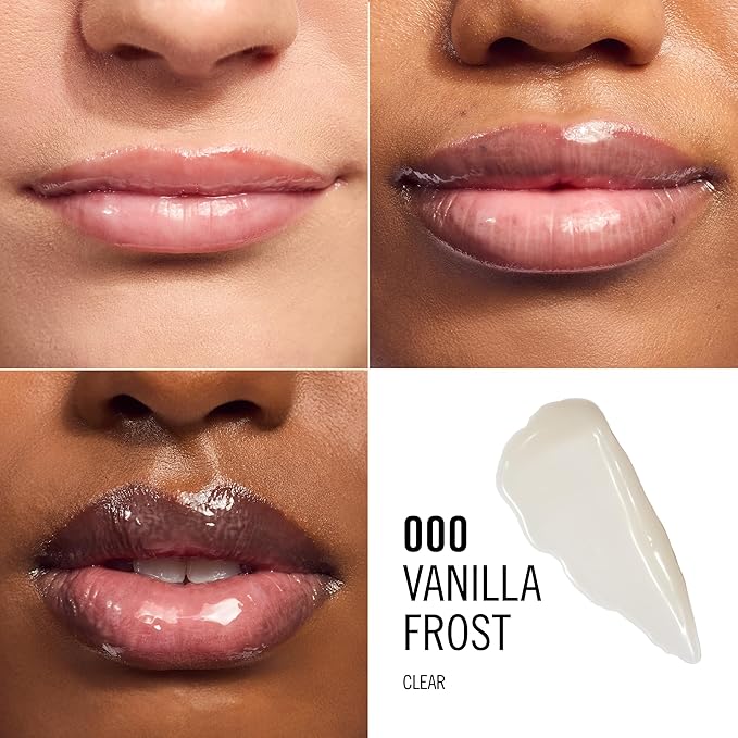 Rimmel London Oh My Gloss Butter Me Up Lip Butter Balm 001 Vanilla Frost, Hydrating Lip Balm, Tinted Lip Balm, Lip Care, Hydration, Nourishing, Squalene