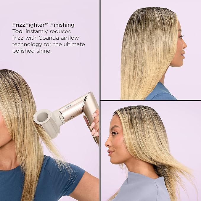 Shark FlexStyle Air Styling & Drying System, Powerful Hair Blow Dryer & Multi-Styler with Auto-Wrap Curlers, Curl-Defining Diffuser, Oval Brush, & Concentrator Attachment, Stone, HD435
