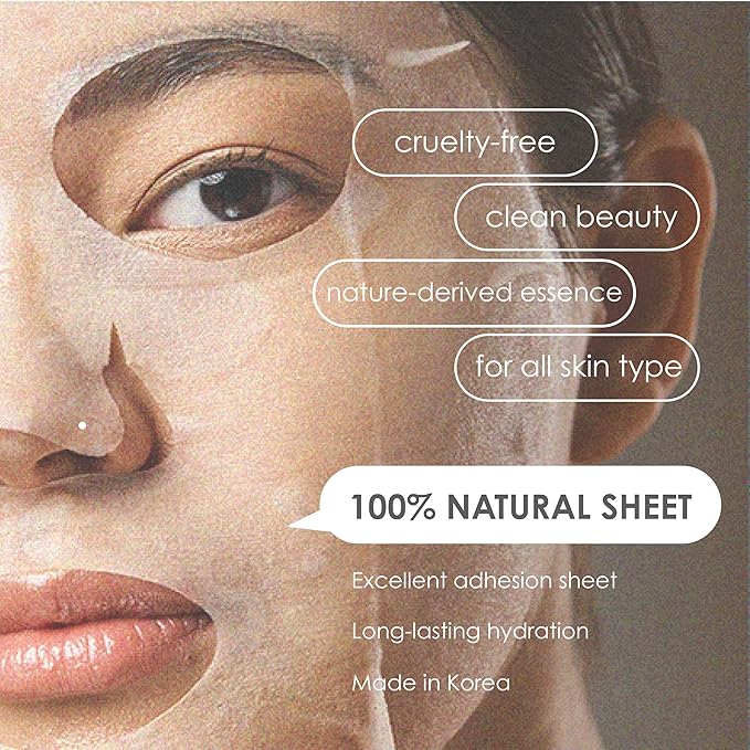 36 PK Vegan Face Masks for Skincare - Coconut, Aloe, Vitamin, Cucumber Facial Sheet Mask Korean Skin Care (36PK Cucumber)