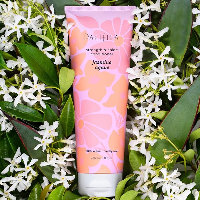 Pacifica Jasmine Agave Strength & Shine Conditioner – Repair Treatment for Dry, Damaged & Bleached Hair, Strengthens & Restores Shine, Clean Beauty, Vegan Cruelty-Free Dermatologist Tested