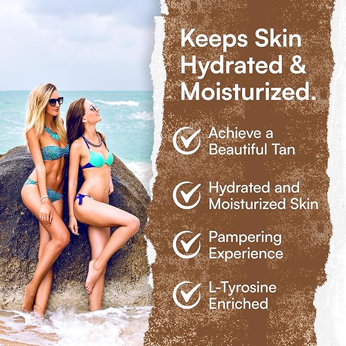 Carrot Sun Tanning Accelerator – 350ml Gold Tanning Gel – Natural Extract Sun Cream Dark Tanning Lotion for All Skin Types – Tan Lotion with Almond Oil for Even Beautiful Skin Coloring – SPF0