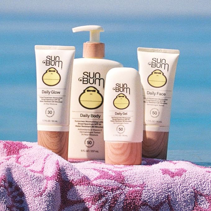 Sun Bum Daily SPF 50 Face Sunscreen Lotion - Broad Spectrum Moisturizing Facial Sunscreen with Vitamin E - Vegan and Hawaii 104 Act Compliant (Without Octinoxate & Oxybenzone) - 1.7 oz (Pack of 2)