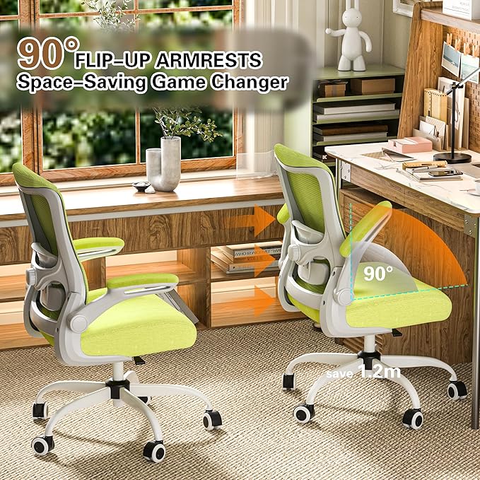 Ergonomic Office Chair - High Back Desk Chair with Adjustable Lumbar Support, Breathable Mesh Back, 330LBS Capacity, Easy Assembly, for Home Office Executive Computer Task