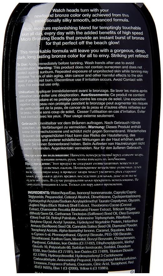 Pro Tan Black Bodaciously Remarkably Powerful 50XX Ultra Dark Sunbed Lotion 250 ml