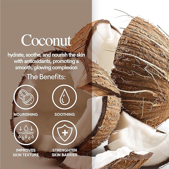 Innerest Luna Bunny 24PK Facial Sheet Mask, Brightening, Nourishing & Hydrating Korean Skincare for Self Care, Home Spa with Aloe, Coconut, Vitamin & Hyaluronic (Coconut)