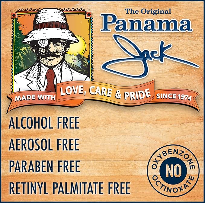 Panama Jack Trophy Suntan Oil - Contains No Sunscreen Protection (0 SPF), Light Formula with Exotic Oils, Aloe and Cocoa Butter, Tropical Fragrance, 5.5 OZ (Pack of 2)