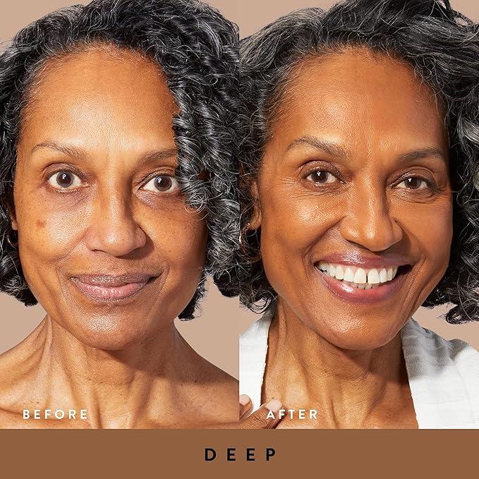 LAURA GELLER NEW YORK Quench-n-Tint Tinted Moisturizer - Sheer to Light Buildable Coverage - Natural Glow Finish - Lightweight Formula with Hyaluronic Acid, 06 Deep