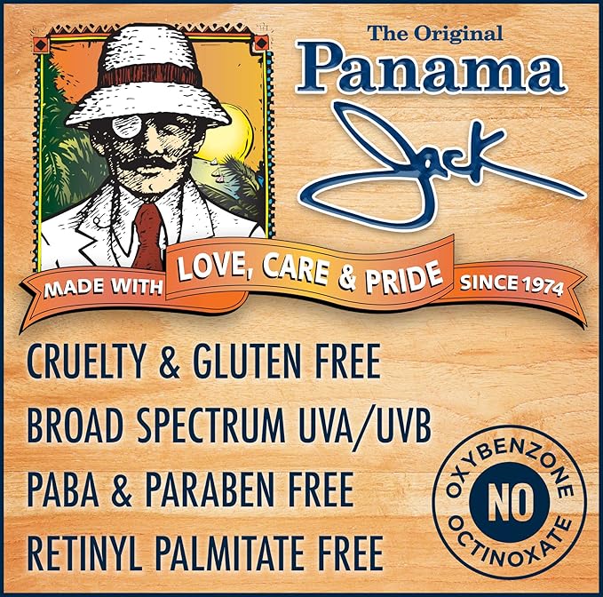 Panama Jack Sport Sunscreen Lotion - SPF 100, Broad Spectrum UVA/UVB Protection, Non-Greasy, PABA, Paraben, Gluten & Cruelty Free, 3 FL OZ (Pack of 2)