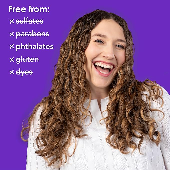 V&Co. Wave Babe Wavy Hair Shampoo, Sulfate Free & Paraben Free Hydrating Hair Care with Rice Protein & Peptides for Frizz Control & Wave Definition – 12 fl oz
