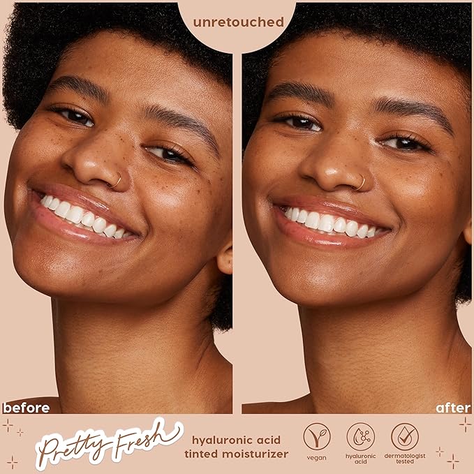 ColourPop Pretty Fresh Tinted Moisturizer - Hydrating Skin Tint with Lightweight Coverage - Formulated with Hyaluronic Acid & Coconut Water for Healthy-Looking Skin - Medium 14W (1.45 oz)