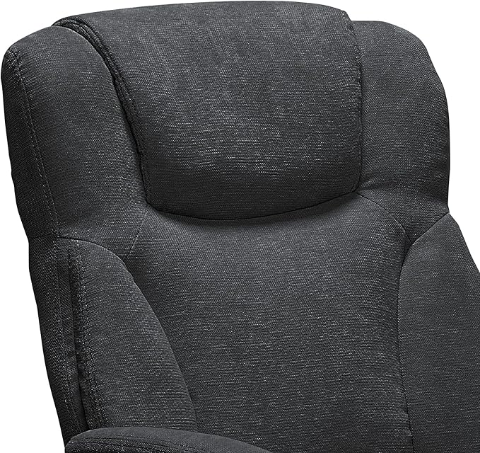 Serta Connor Executive Office Chair, Ergonomic Computer Chair with Layered Body Pillows, Contoured Lumbar, Adjustable Seat, Microfiber Fabric, Black