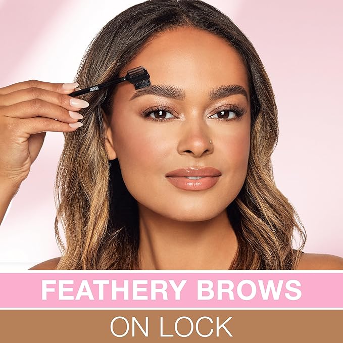 Ardell Brow Glue Taupe with Styling Brush – Tinted Eyebrow Gel for Lamination Lift, All-Day Extreme Hold Brow Gel for Defined & Fluffy Brows, 0.35 oz