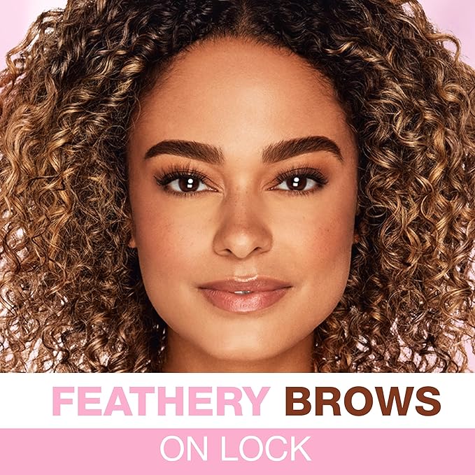 Ardell Brow Glue Medium Brown – Tinted Brow Gel for Lamination Lift, Strong Hold Eyebrow Gel Styler with Brush for Fuller Natural Brows, 0.35 oz