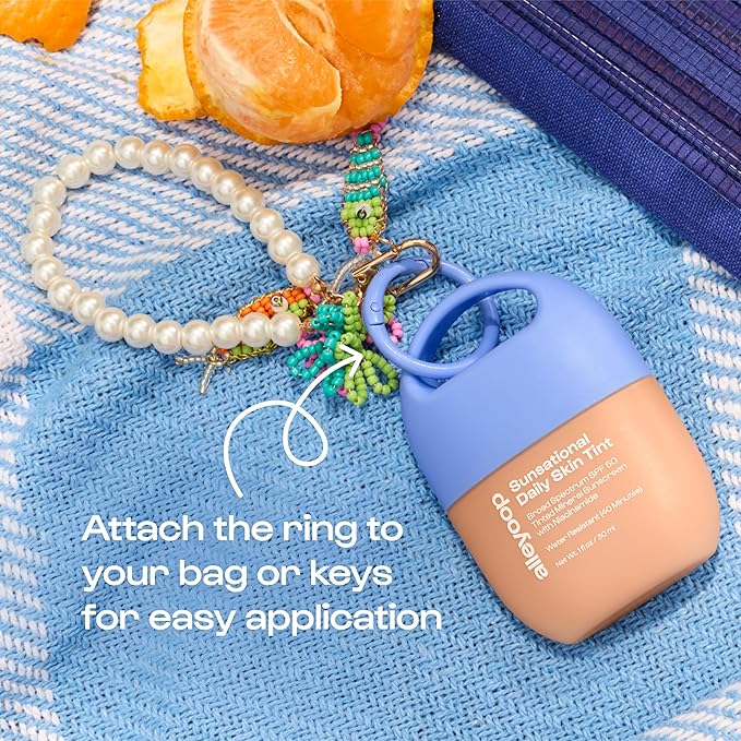 Alleyoop Sunsational Tinted Moisturizer SPF 50 for Face Broad Spectrum – 100% Mineral Face Sunscreen with Jojoba, Hydrating & Soothing Tinted Sunscreen, Vegan & Cruelty-Free (Golden Hour)